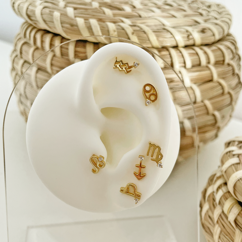 Orecchino Mini Zodiaco Oro