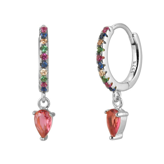 Orecchini Colorful Pink Argento