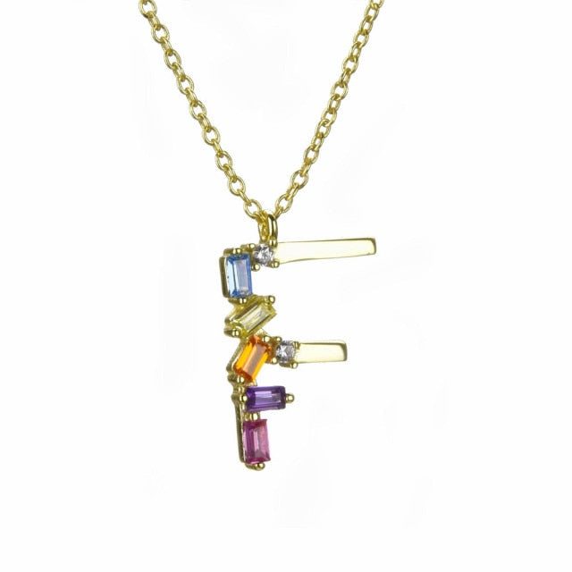 Initial Crystal Necklace 