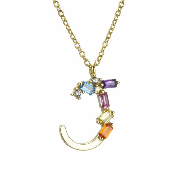Initial Crystal Necklace 