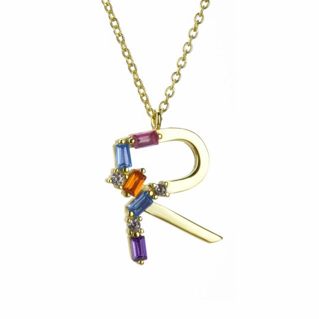 Initial Crystal Necklace 