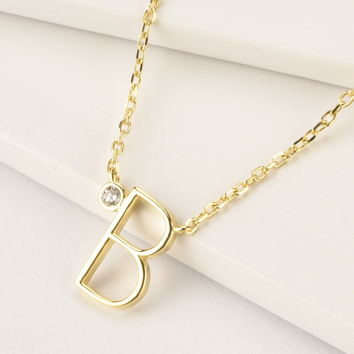 Minimal Initial Necklace 