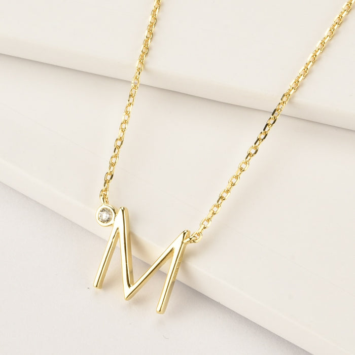 Minimal Initial Necklace 
