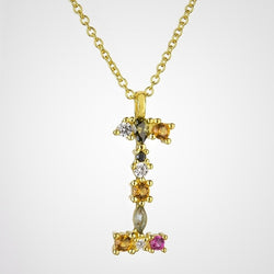 Collar Colorful Inicial Oro