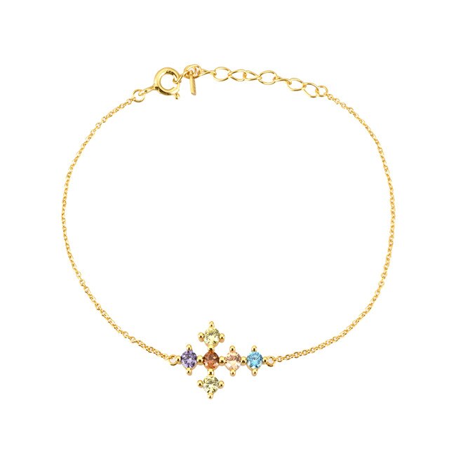 Bracciale Colorful Croce Oro