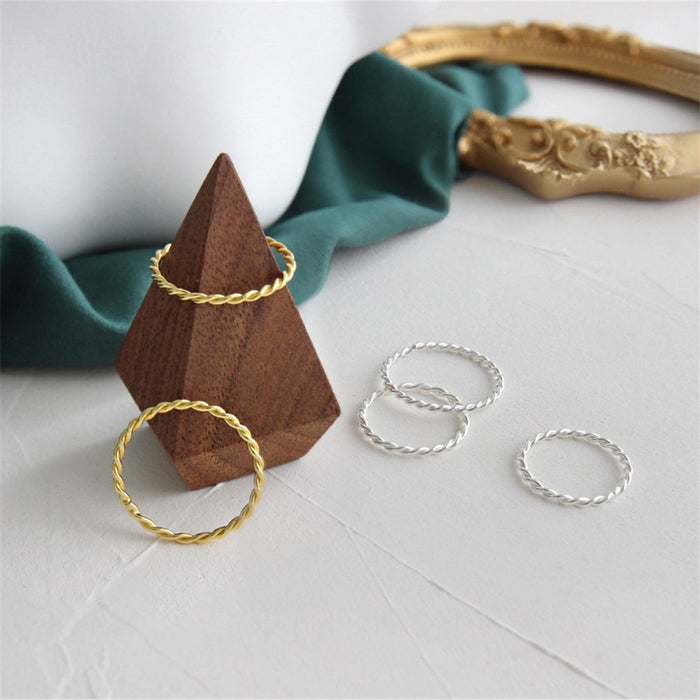 Anello Curly Argento