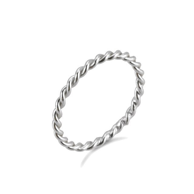 Anello Curly Argento