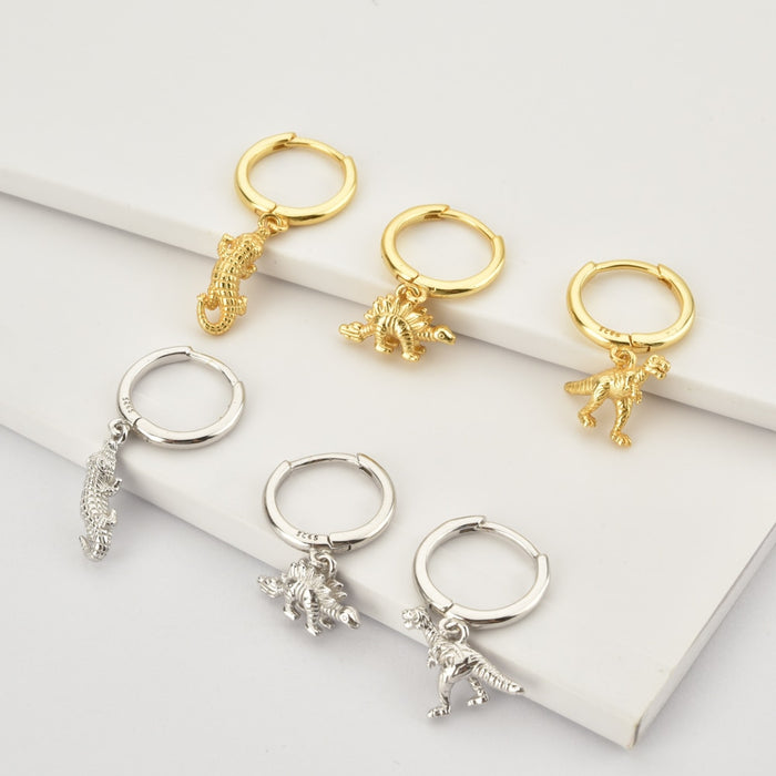 Orecchini T-Rex Oro