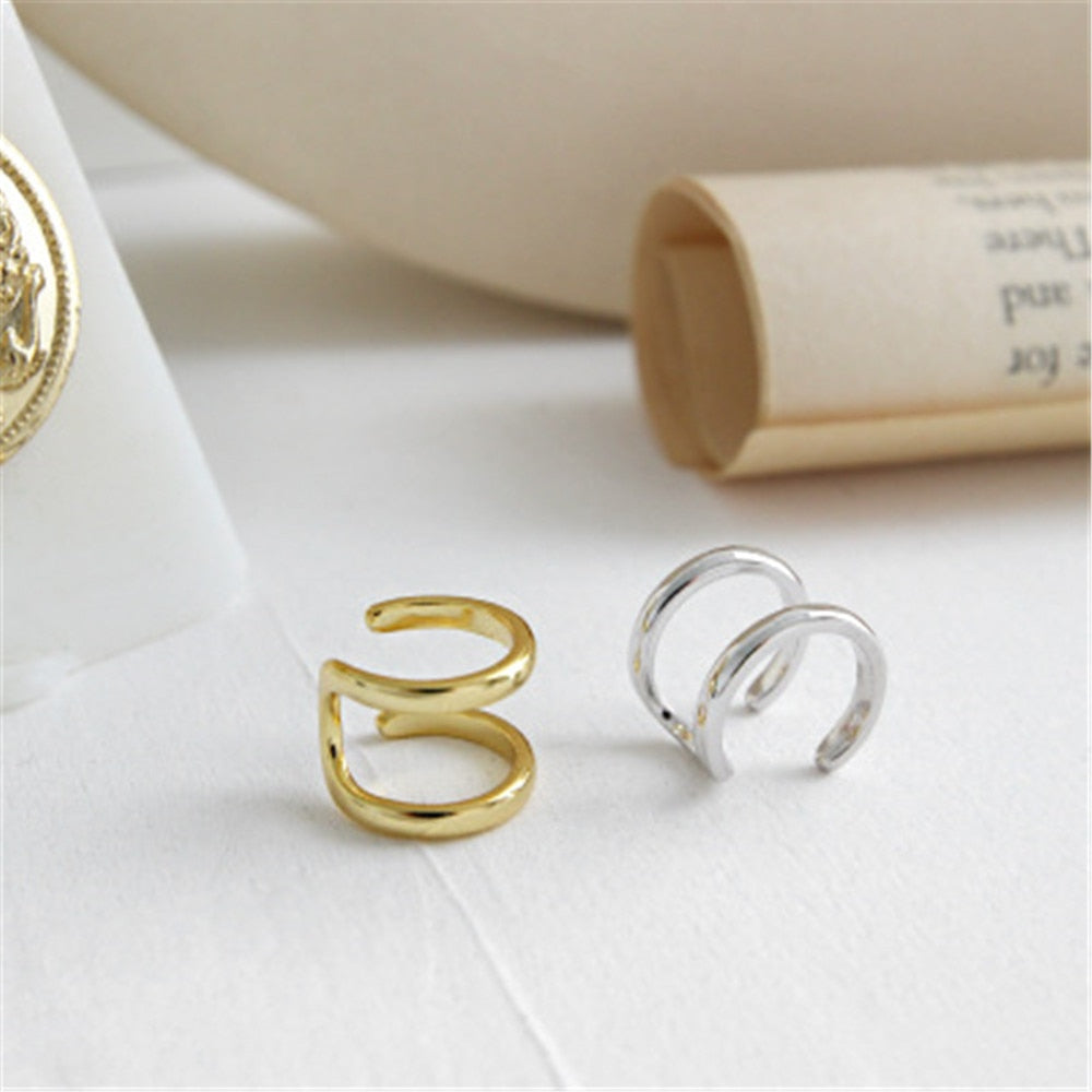 Ear Cuff Double Oro