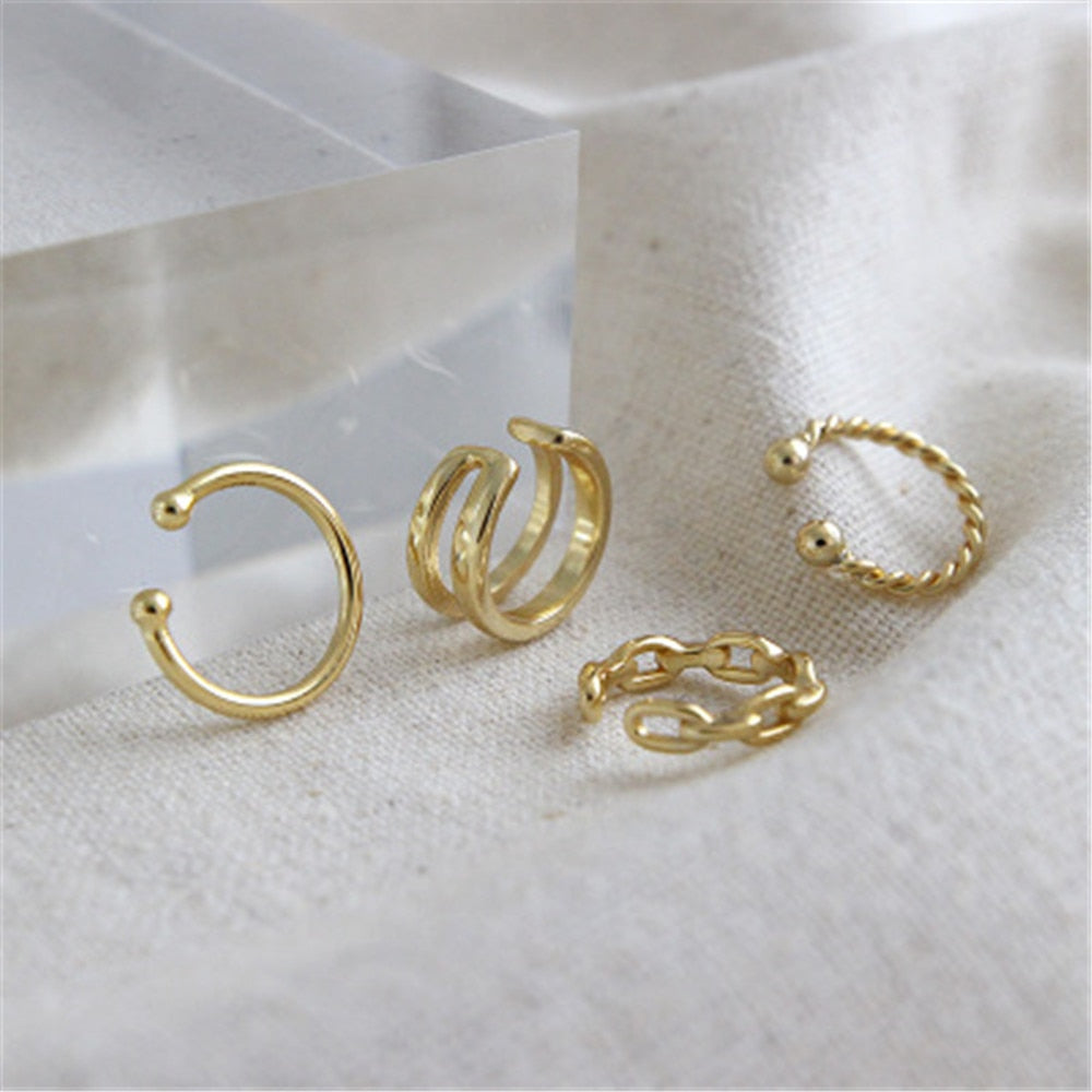 Ear Cuff Curly Oro