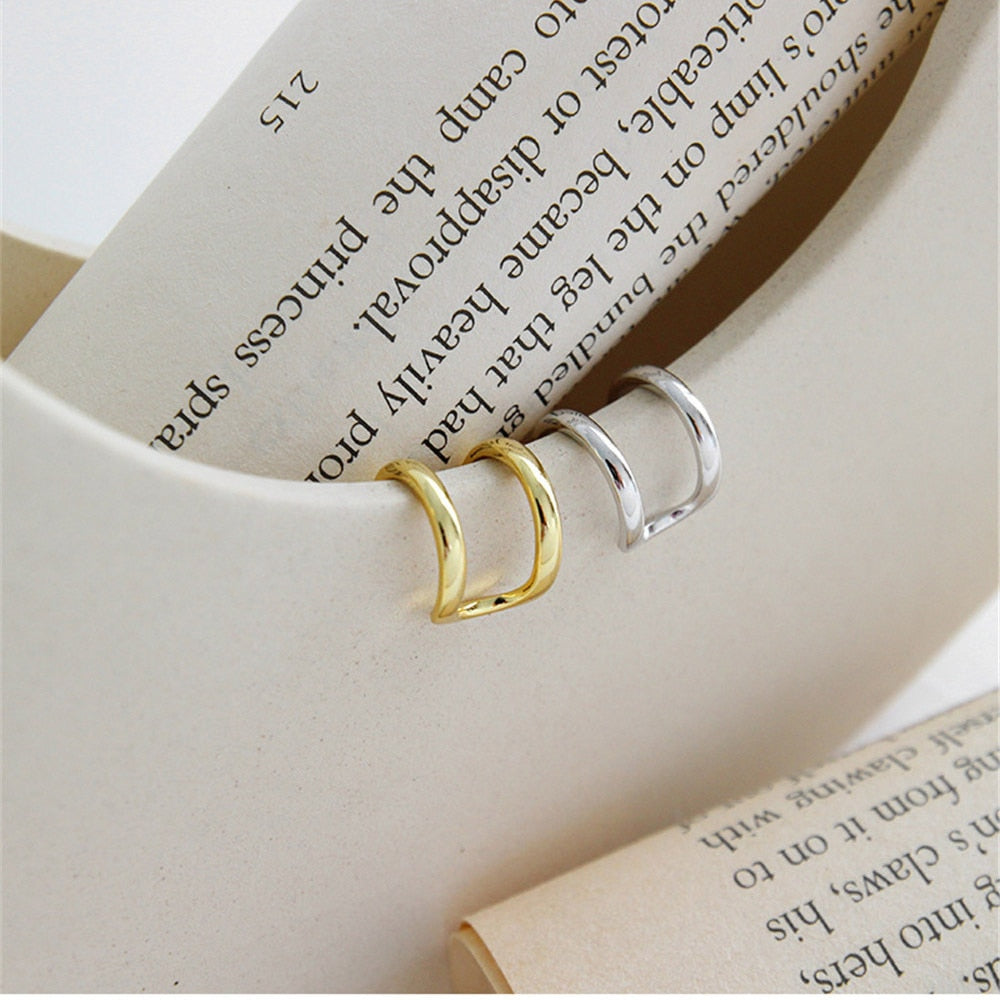 Ear Cuff Double Oro