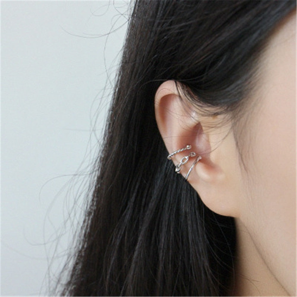 Ear Cuff Essential Plata