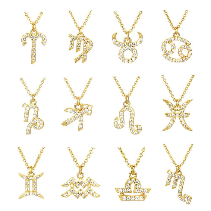 Gold Zodiac Necklace 