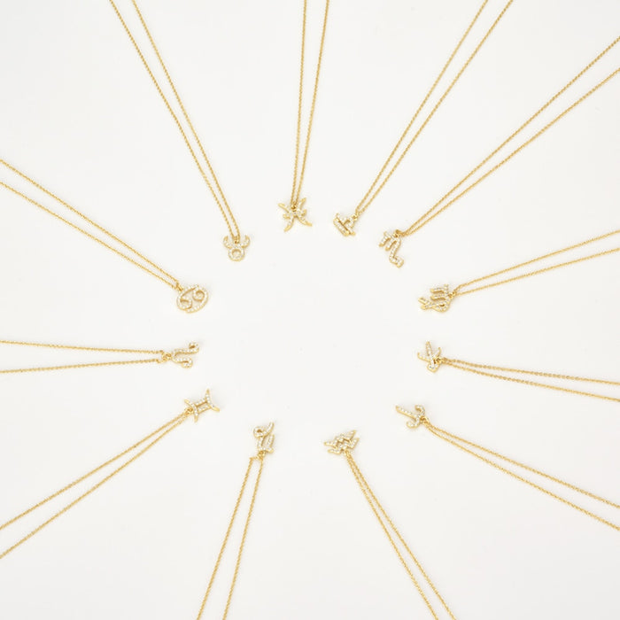 Gold Zodiac Necklace 