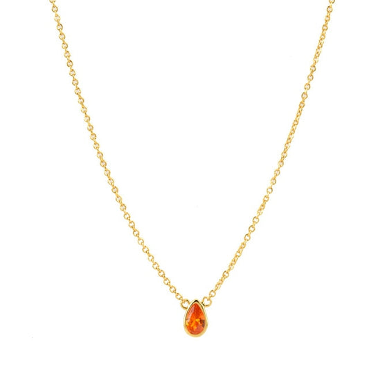 Collana Lacrima Arancione