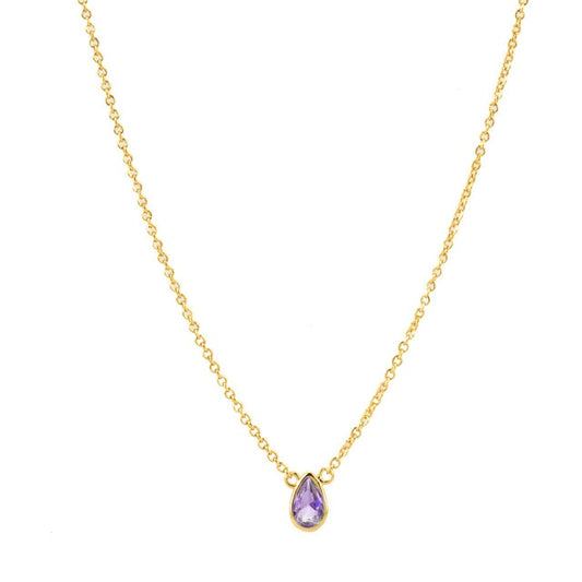 Collana Goccia Lilla