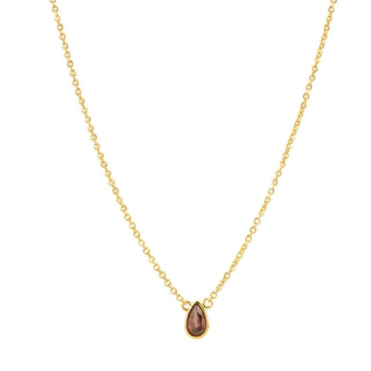 Collana Goccia Rodolite