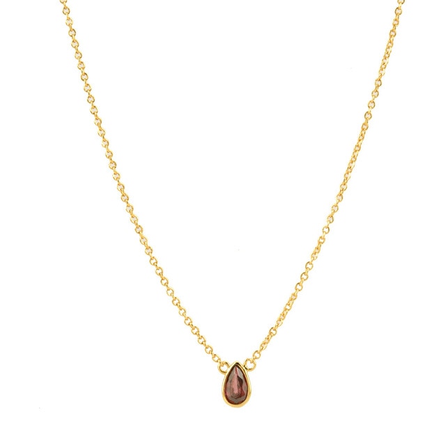 Collana Goccia Rodolite