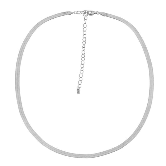 Collana a catena a serpente in argento