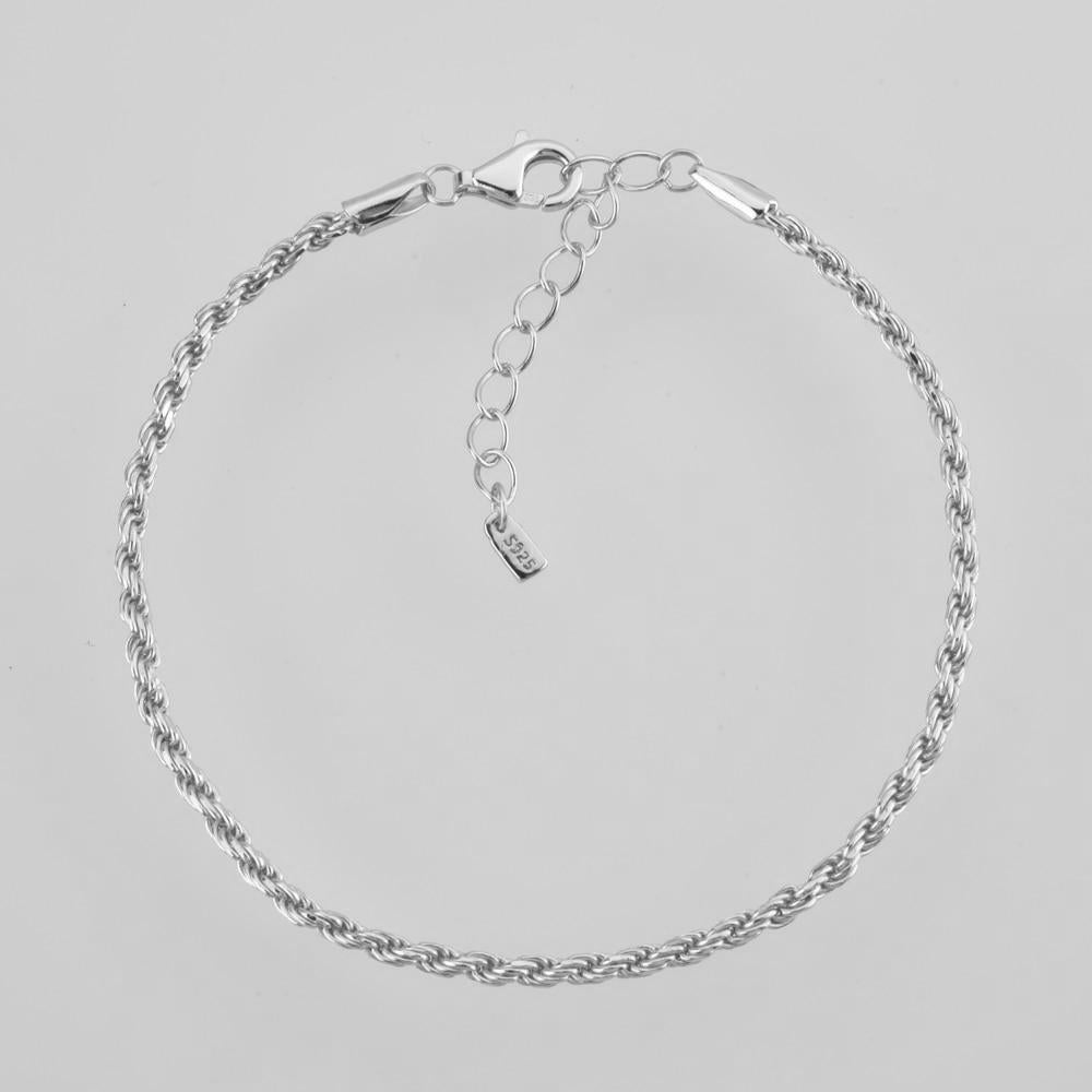 Silver Cord Bracelet 