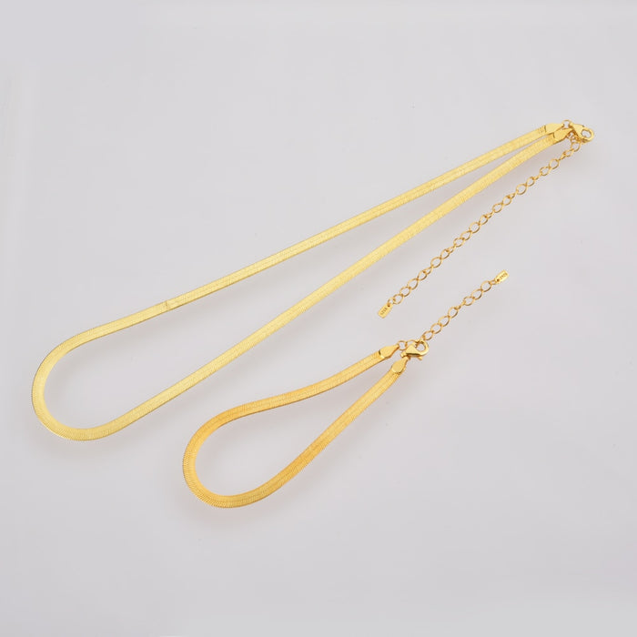 Bracciale a maglie Snake in oro
