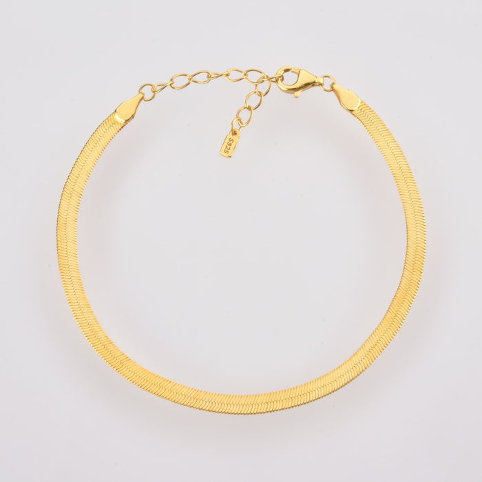Bracciale a maglie Snake in oro