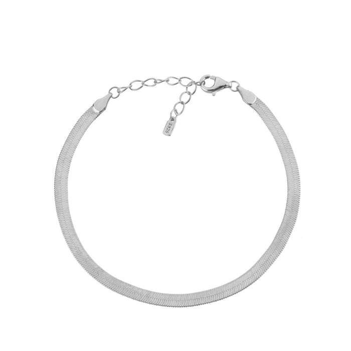 Bracciale Catena Serpente Argento