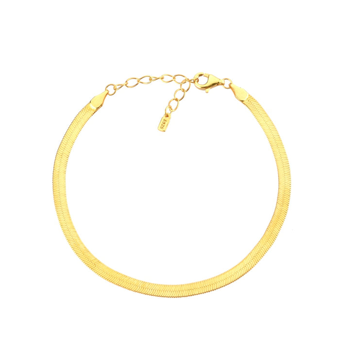 Bracciale a maglie Snake in oro
