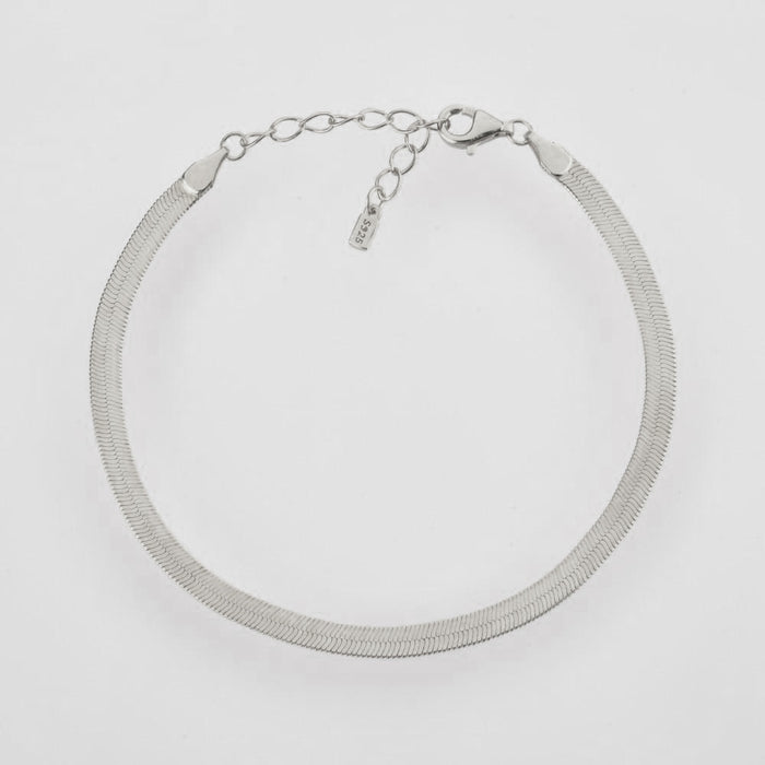Bracciale Catena Serpente Argento