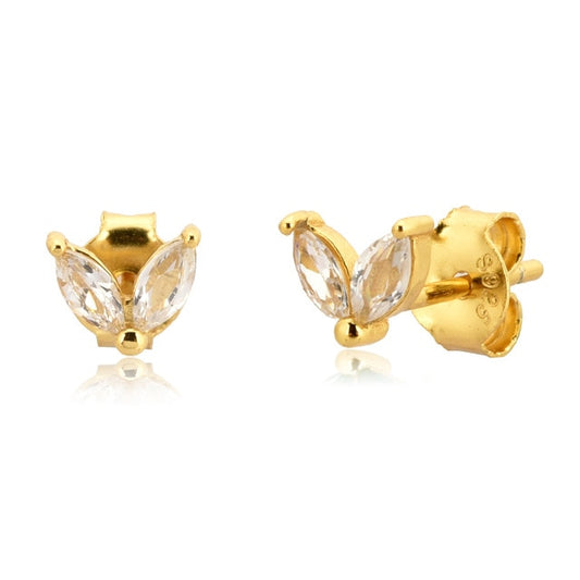 Blossom White Gold Earrings 