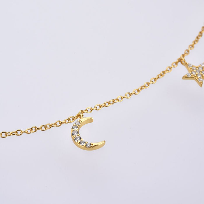 Choker Luna e Stelle Oro