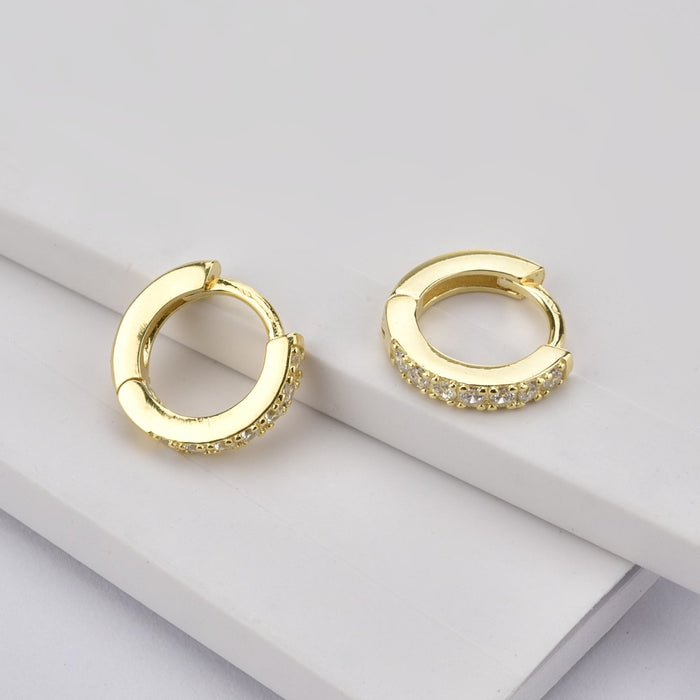 Orecchini a Cerchio Mini Oro Bianco - 7mm