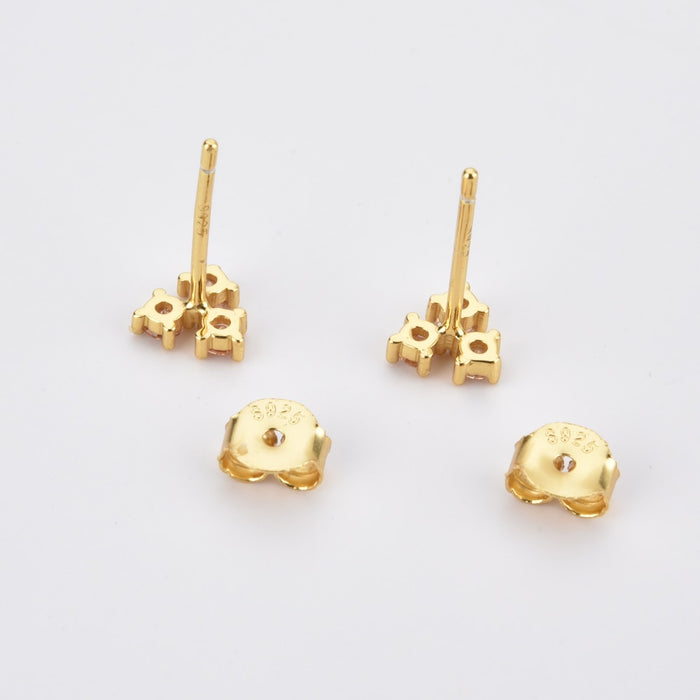 Pendientes Trébol White