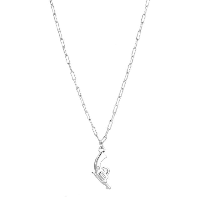 Silver Gun Necklace 