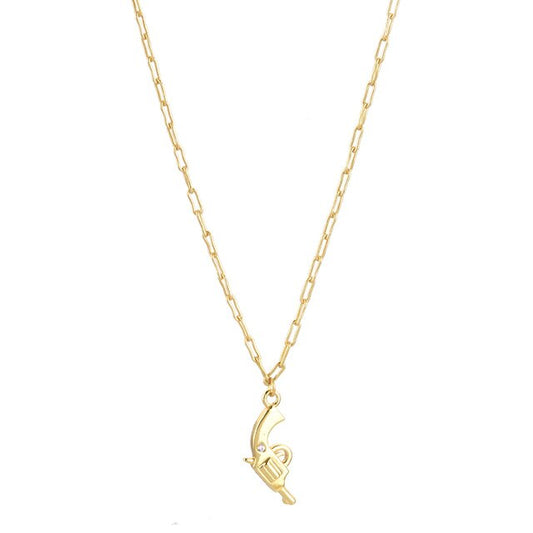 Collana pistola oro