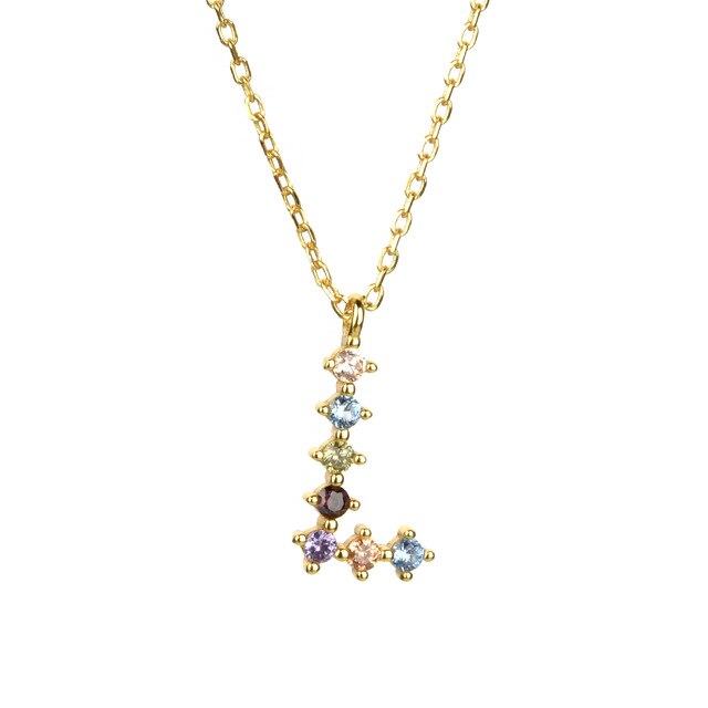 Gold Initial Candy Necklace 