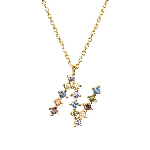 Gold Initial Candy Necklace 