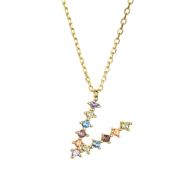 Gold Initial Candy Necklace 