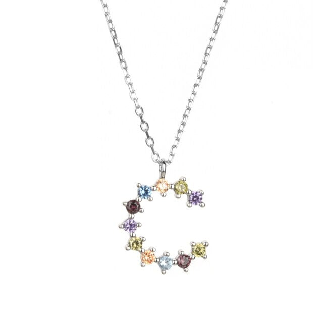Collana Candy Iniziale Argento