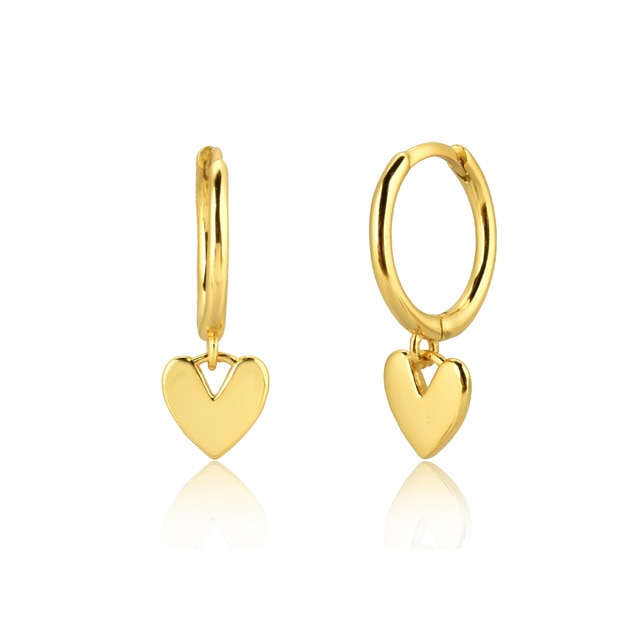 Orecchini a cerchio Heart Oro