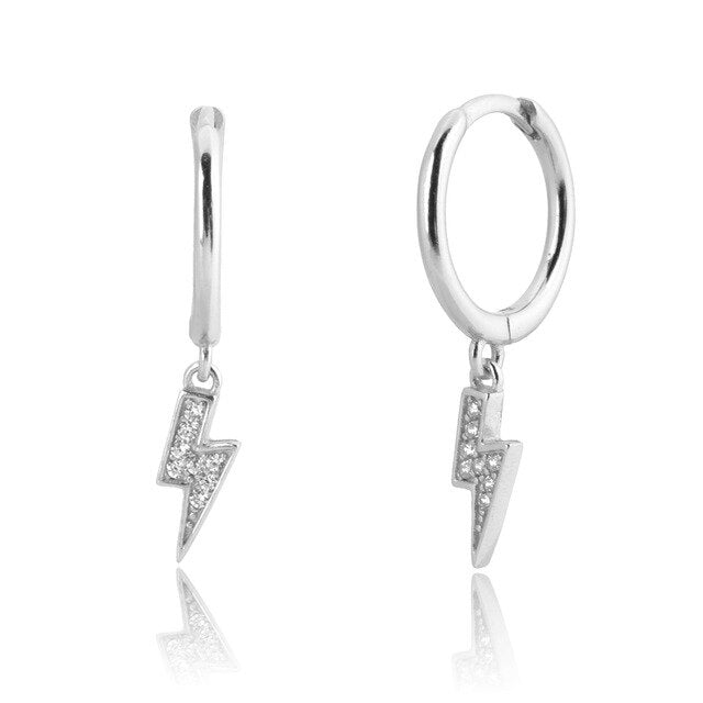 Orecchini fulmine in argento