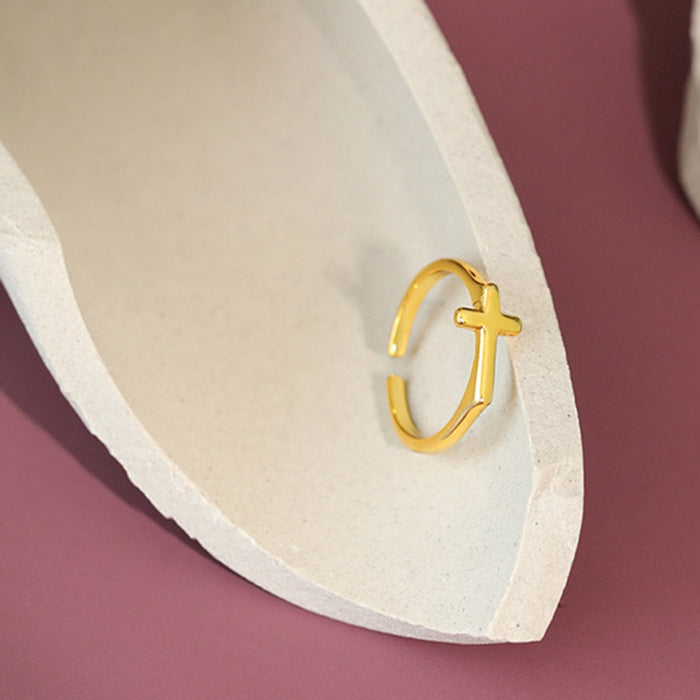 Anello Croce Oro