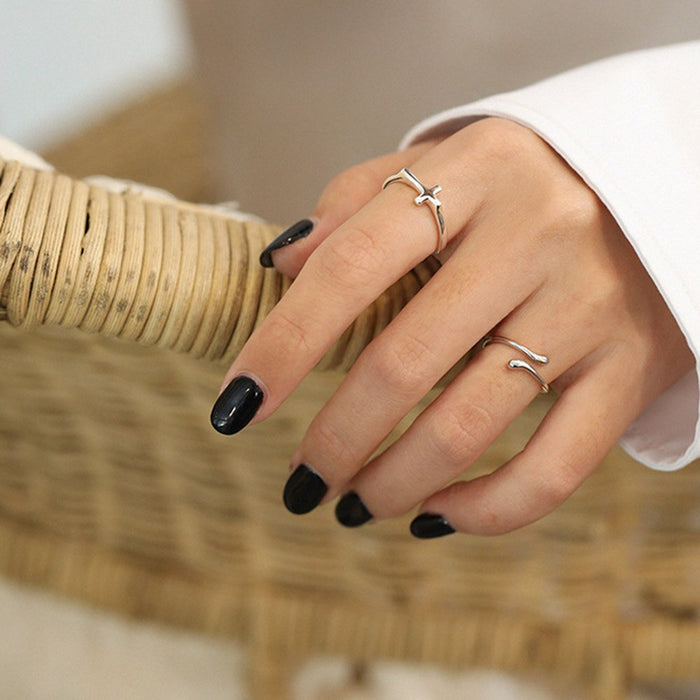 Anello Croce Argento