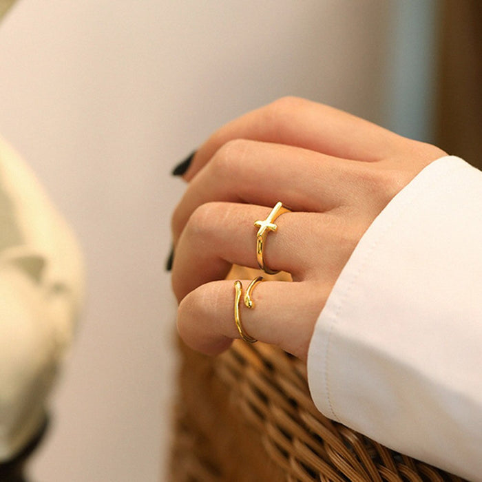 Anello Croce Oro