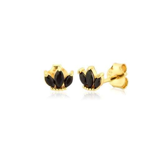 Orecchini Black Tulip Oro