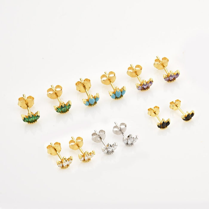 Pendientes White Tulip Oro