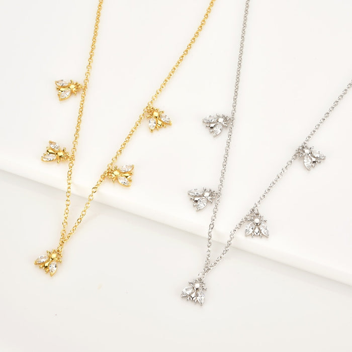 White Beetle Choker Gold 