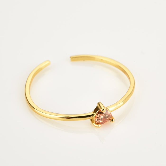 Anello Heart Champagne