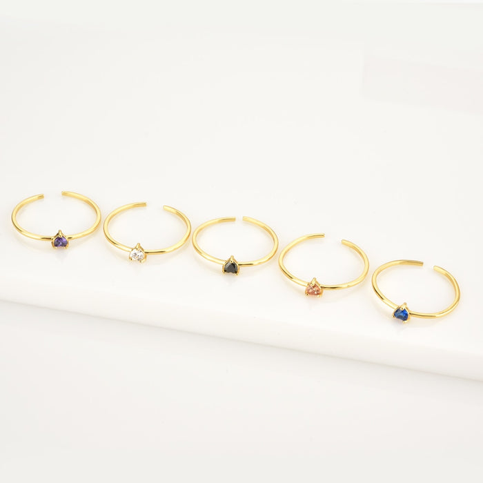 Anello Heart Lilla