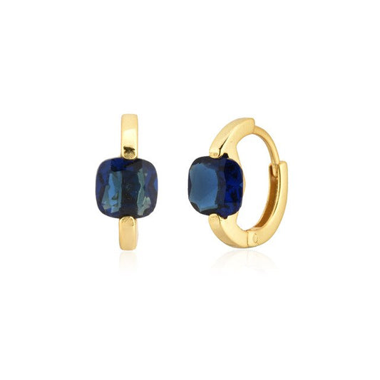 Orecchini a cerchio Meg Blu Oro